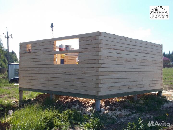 Срубы дома 6х6м 2 этажа из бруса строительство