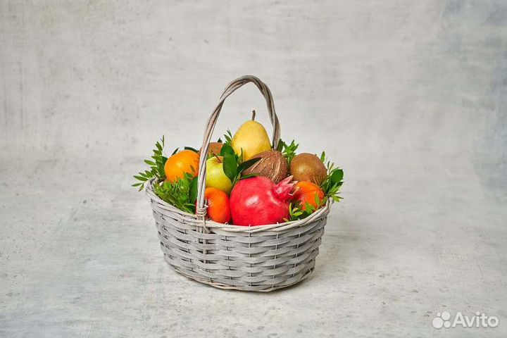 Подарочный набор, фруктовая корзина