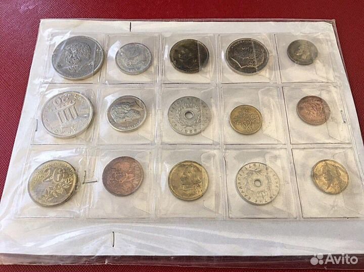 Набор монет Греции (куплен в 2013 там же)