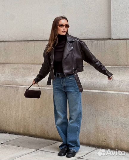 Кожаная куртка косуха 42-44-46 размер