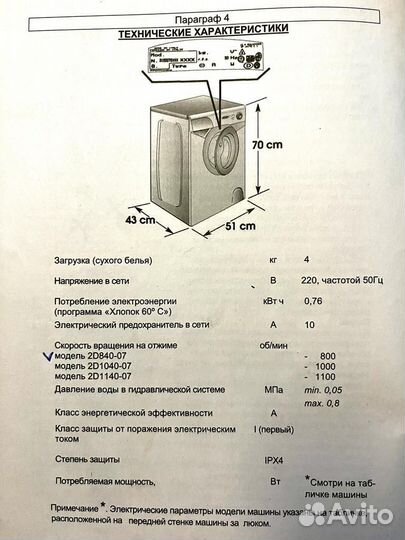 Стиральная компактная машина Candy