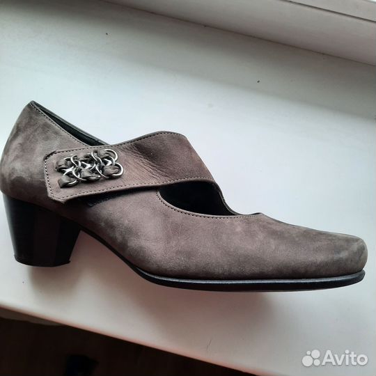 Туфли замшевые