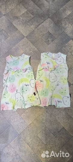 Вещи пакетом на двойняшек 74-80 размер