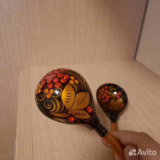 Деревянные ложки хохлома СССР