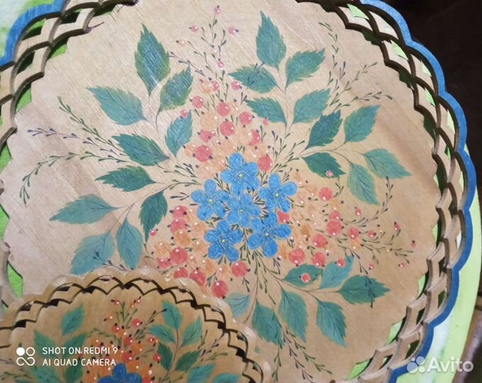 Тарелки настенные деревянные