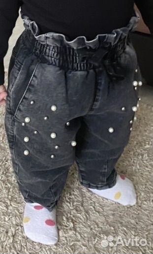 Джинсы для девочки 80
