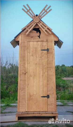 Дачный туалет деревянный И234