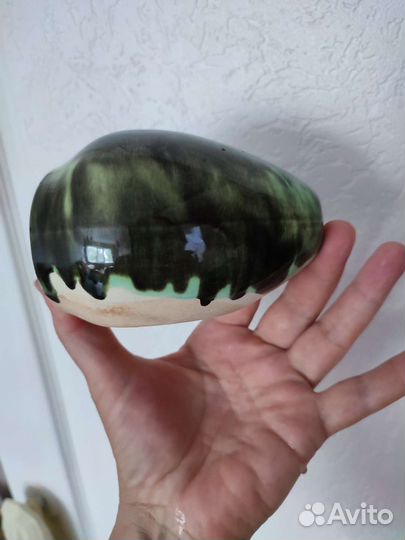 Кашпо настенное обливная керамика