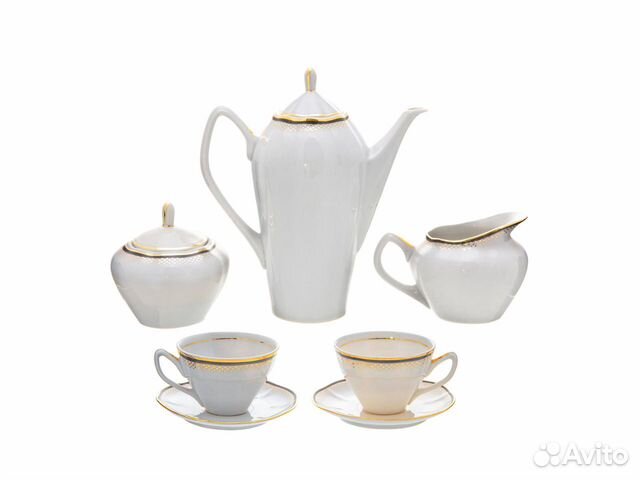 Кофейный набор тет-а-тет (7 предметов), фарфор