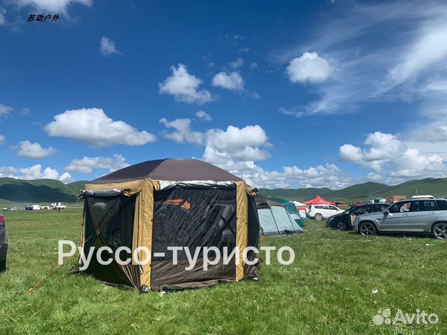 Палатка туристическая (365х365х225 ) 6601