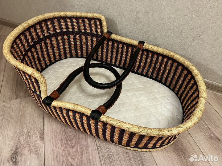 Детская плетеная корзина люлька
