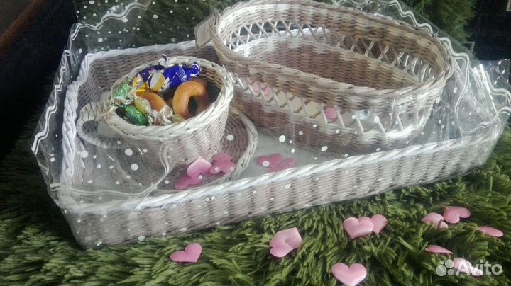 Подарочный чайный набор из бумажной лозы