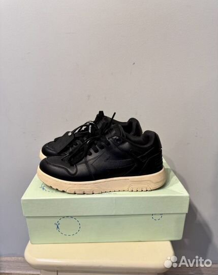 Кеды Off-White Out Of Office Black Logo оригинал