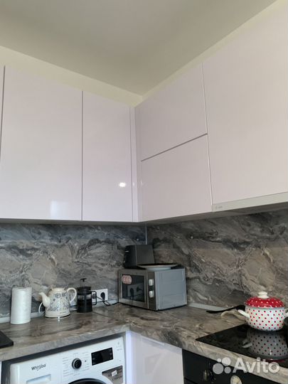 Угловая кухня. Белый глянец ксп:22530