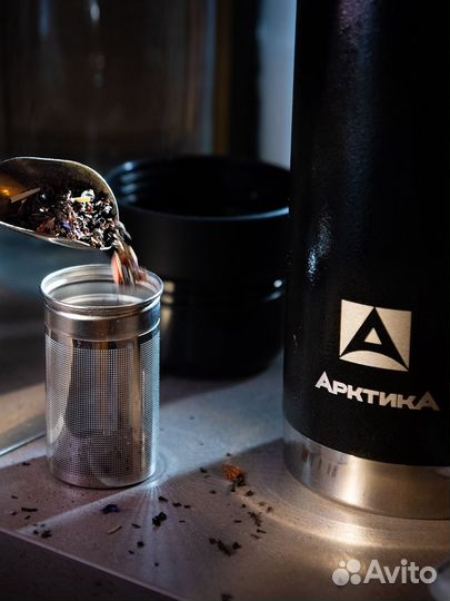 Термос Арктика 1,2л., с ситечком для заварки