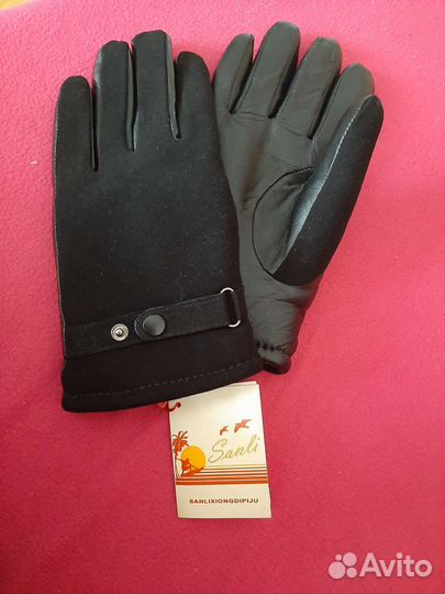 Мужские кожаные перчатки