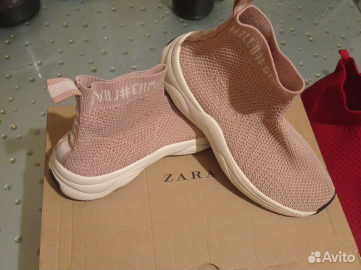 Слипоны zara для девочки 34р