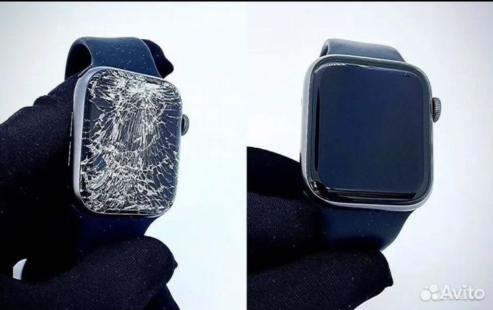 Замена разбитого стекла на Apple Watch