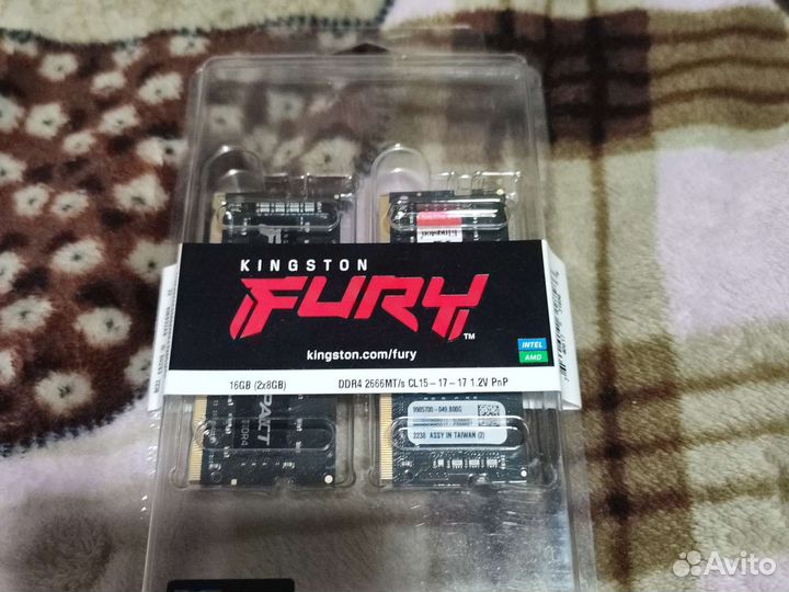 Оперативная память ddr4 16gb 2666 2 по 8гб