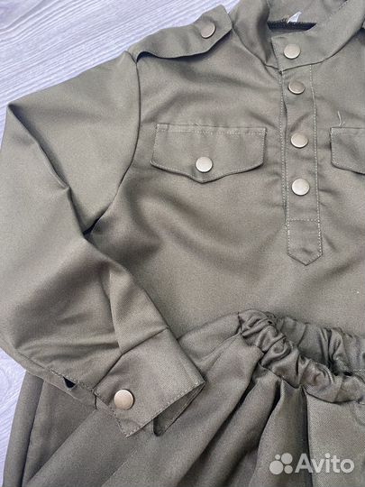 Военный костюм на девочку 6-7 лет
