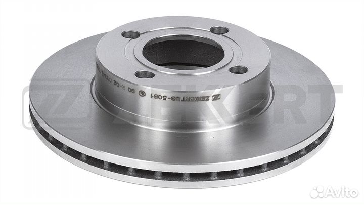 Диск торм. перед. Audi 80 V 90- Coupe II 88