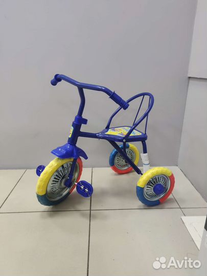 Детский трехколесный велосипед Синий