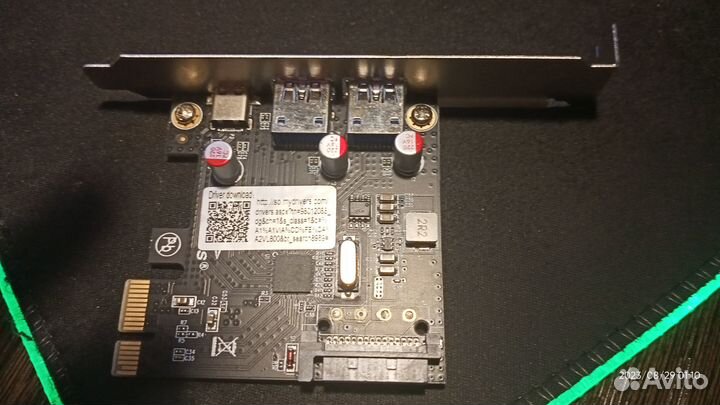 Контроллер PCI-E to USB3.0x2+Type-C