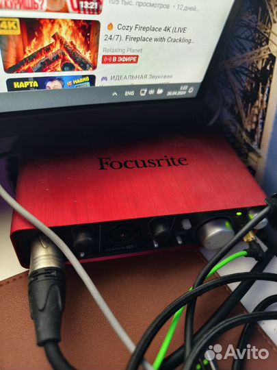 Аудиокарта focusrite Scarlett 2i2 1st gen