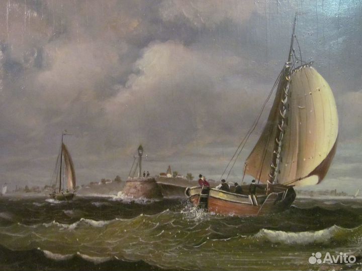 Голландский морской пейзаж Живопись маслом Европа