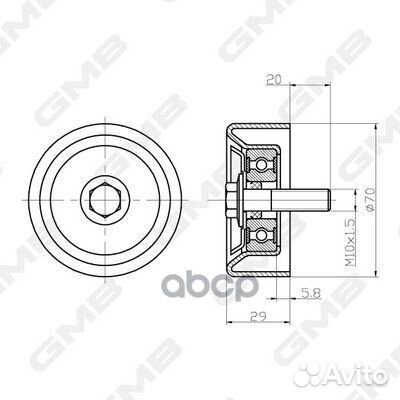 Роликприводногоремняhyundaisantafe(10)