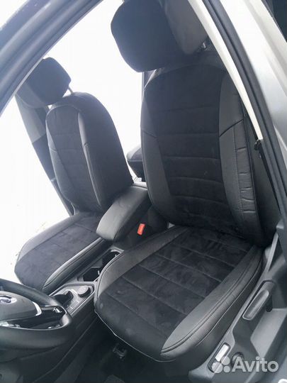 Авточехлы из алькантары на VW Tiguan 2 Автопилот