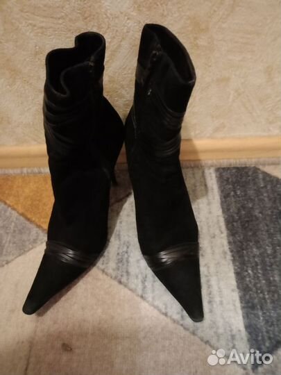 Полусапоги замшевые женские осень 37размер