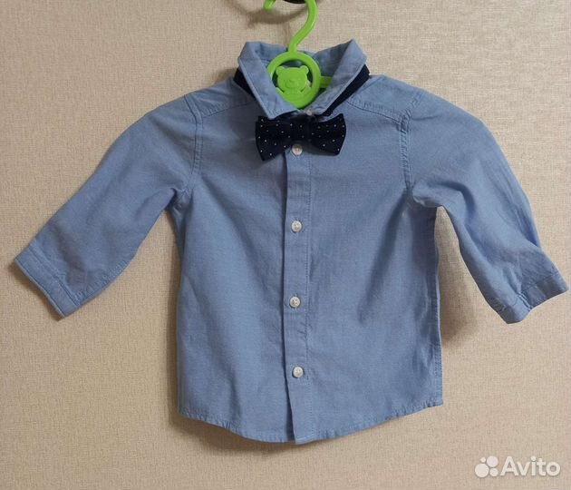 Рубашка, бабочка, жилетка для мальчика H&M рост 68
