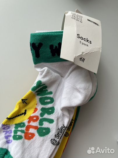 Носки H&M (31/33) Смайлы