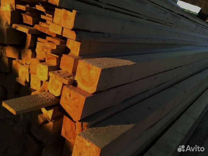 Быстрая доставка соснового Бруса 100x100 мм