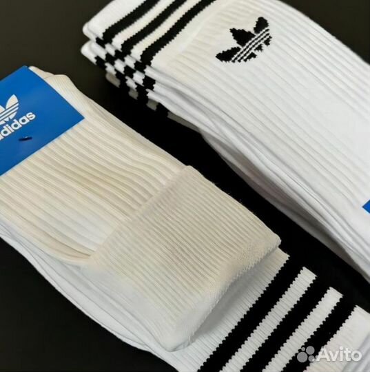 Носки adidas высокие белые