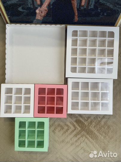 Коробки упаковочные для конфет/клубники в шоколаде