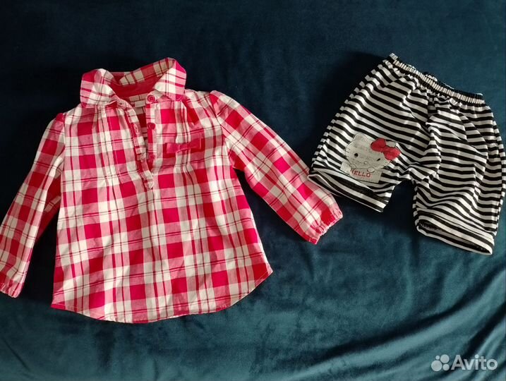 Детские вещи на девочку пакетом 86 92