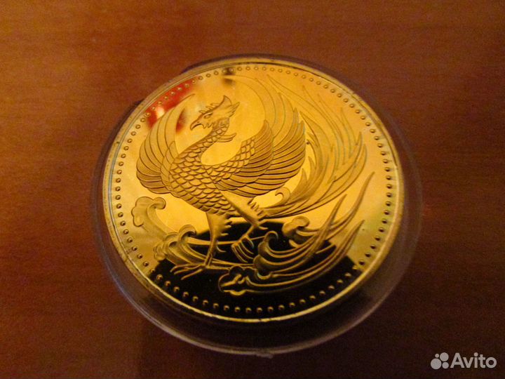 Сувенирная монета символы Японии