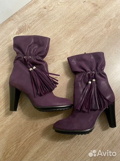 Ботильоны из натуральной замши 38