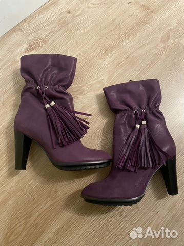 Ботильоны из натуральной замши 38