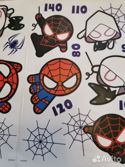 Наклейка - ростомер, Человек - Паук
