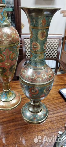 Вазы из латуни индия