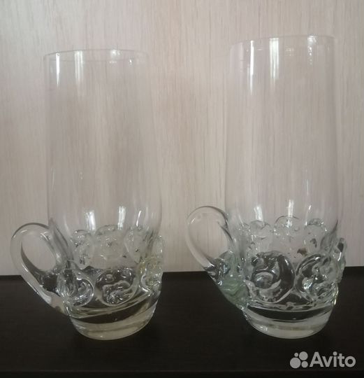 Пивные кружки. Бокалы из цветного стекла