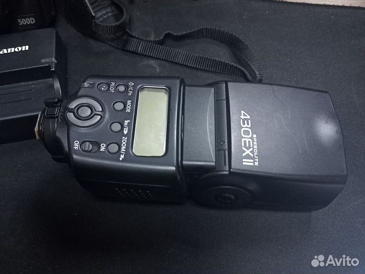 Canon 500d, объектив 55-250, вспышка, сумка и т.д