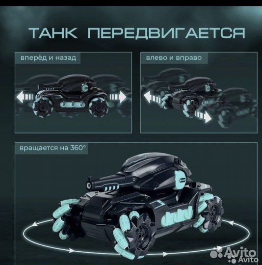 Танк Tank fight управление жестами и пультом