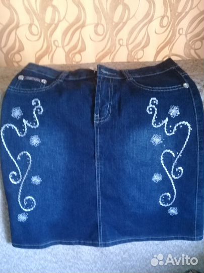 Юбка джинсовая