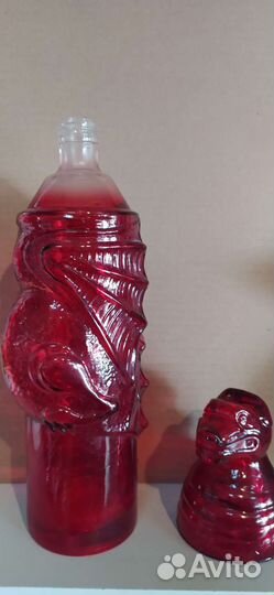 Бутыль стеклянная в виде дракона