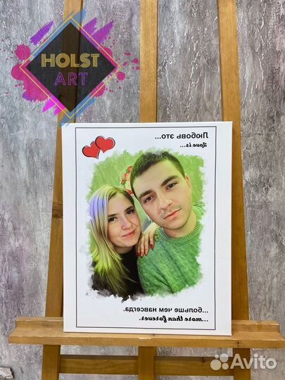 Портрет на холсте по фото