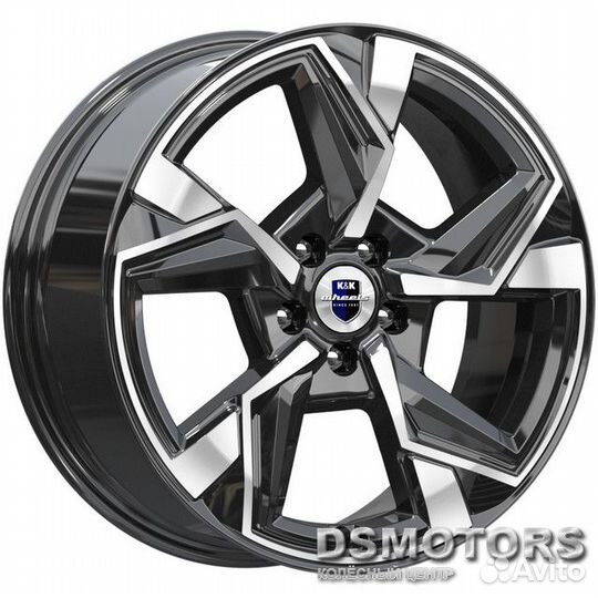 Диски Кайан 7.5/18 5x114.3 ET35 d60.1 алмаз чёрный